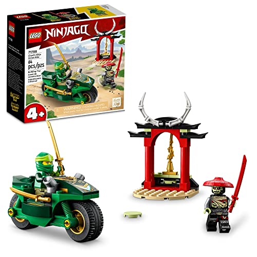 LEGO NINJAGO Lloyd’s Ninja Street Bike 71788, Ninja Motorcycle Toy Building Kit, Easy-to-Build Beginners Learning Set for Pretend Play, Stocking Stuffer Idea for Preschoolers, Boys and Girls Ages 4+