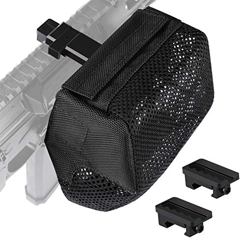 Feyachi Brass Catcher Heat Resistant Thickened Nylon Cartridge Casing Shell Catcher Net for Weapon with Picatinny Rail Mount