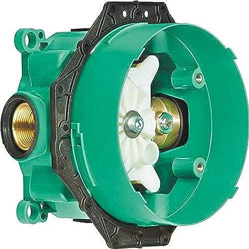 hansgrohe 1850181, iBox Plus with Service Stops, ¾ Upgrade 4-Inch Required 01850181 Rough, 3/4-Inch includes hansgrohe iBox Universal Plus Rough unit; Adjustable Wall Flange/Ring; Sealing Gasket