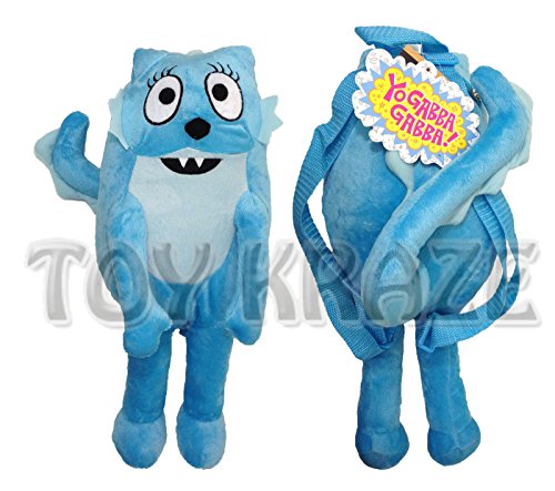 Fotelilona YO GABBA GABBA PLUSH BACKPACK! TOODEE BLUE SOFT DOLL BAG FIGURE 18`` LICENSED NEW ^G#fbhre-h4 8rdsf-tg1329611