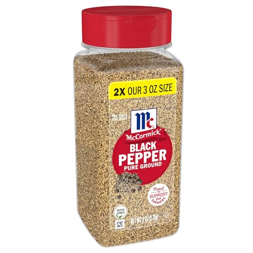 McCormick Pure Ground Black Pepper, 6 oz