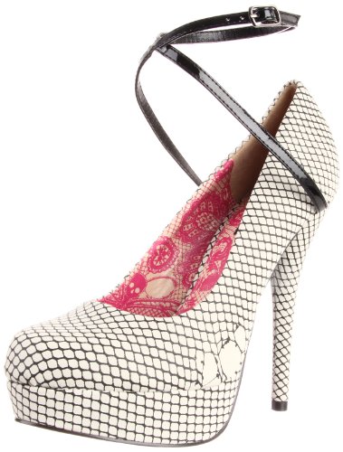 Iron Fist Women's in My Net Platform Pump,Nude,5 M US