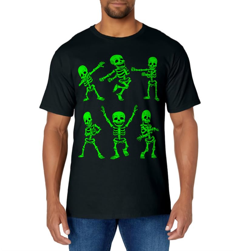 Dancing Skeletons Dance Challenge Girl Boys Kids Halloween T-Shirt