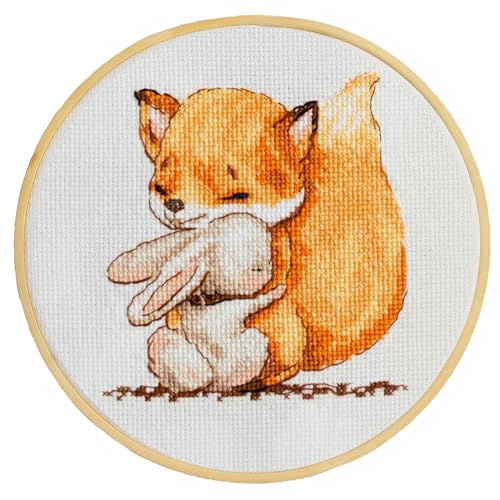 HobbyJobby Cross Stitch Kit My Joy, Counted Cross Stitch Kit for Adults, Needlecraft and Embroidery Kit