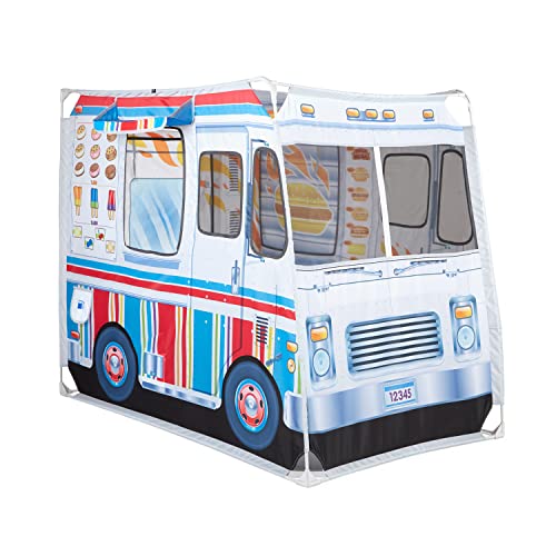 Melissa & Doug Food Truck Play Tent - Role Play Toy Ice Cream Truck Tent For Kids Ages 3+ , 17.5 x 8.5 x 3.7