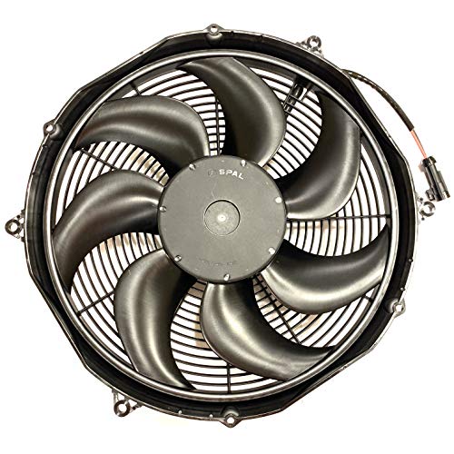 SPAL 30102803 16' Puller Fan 12 Volt High Output Curved Blade 1953 cfm VA33-AP91/LL-65A