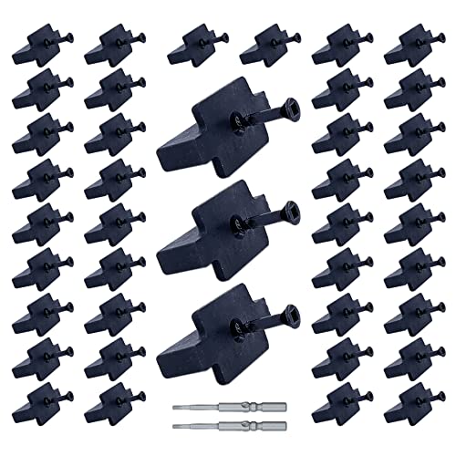 600PCS Hidden Fasteners Deck Fastener Clip Universal Nylon Clips Decking Fasteners Preloaded T Clips for Installing Composite Deck Boards