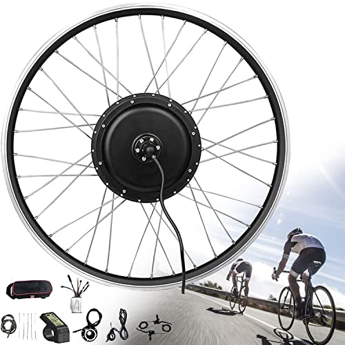 DAZULI Electric Bike Conversion kit 20'/24'/26'/27.5'/28'/29'/700C Rear Wheel Cassette E-Bike Conversion kit Electric Bike kit Ebike Electric Bike Conversion kit with LCD Display,48V/1500W-27.5inch