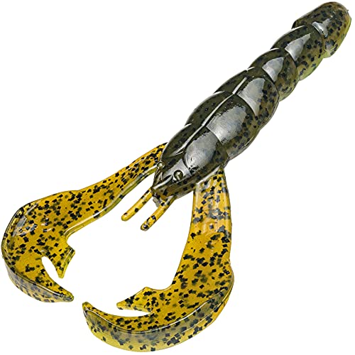 Strike King (RGCRW-100) Rage Craw 4 Fishing Lure, 100 - Summer Craw, 4', 2 Realistic Pinchers