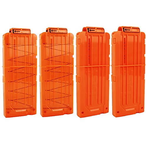 OIMIO Bullet Clips, 4 Pack 12 Darts Quick Reload Clips Magazine Clips for Nerf n-Strike Elite Blaster