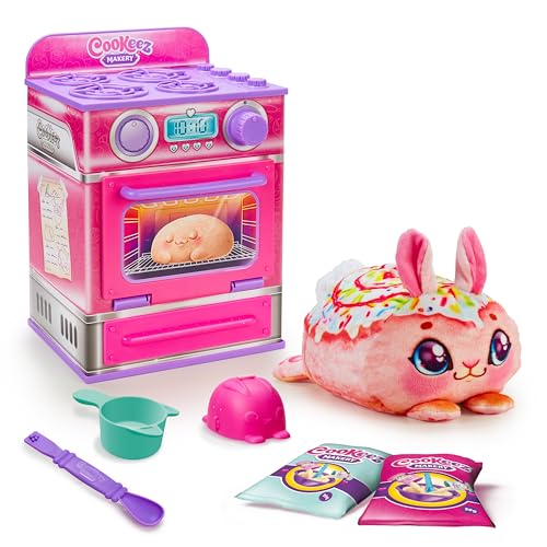 COOKEEZ MAKERY Cinnamon Treatz Oven. Mix & Make a Plush Best Friend! Place Your Dough in The Oven and Be Amazed When A Warm, Scented, Interactive, Friend Comes Out! Which Will You Make?
