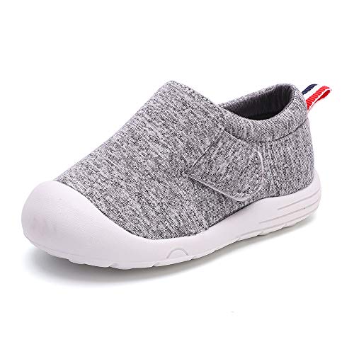 peggy piggy Baby Shoes Boy&Girl Infant Sneakers Non-Slip First Walking Shoes Breathable Mesh Shoes 6 Months(20313-gry-15)