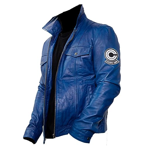 Future Trunks Capsule Corp Costume Cosplay Jacket Men's and Women's Edition Synthetic Leather (M)