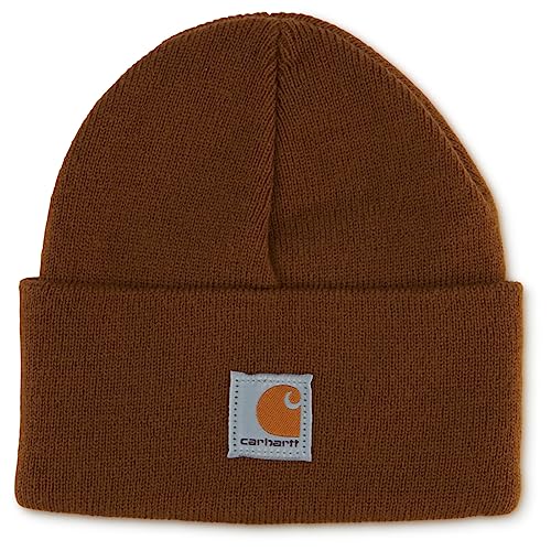 Carhartt unisex child Acrylic Watch Cold Weather Hat, Carhartt Brown, 8-14 Years US