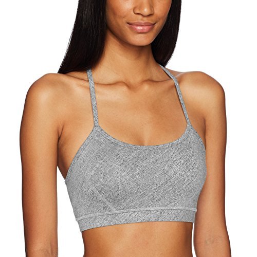 Beyond Yoga Textured Keyhole Bra, Salt/Pepper, Large