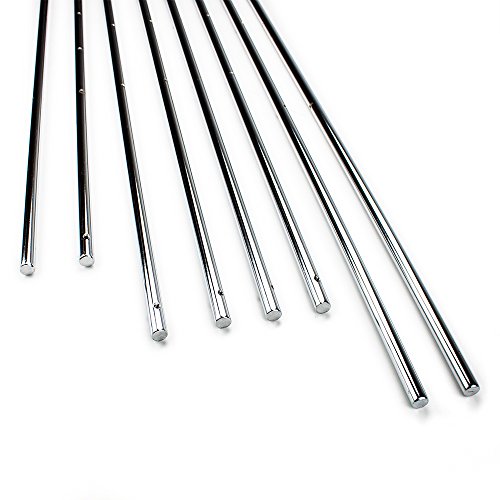 Brybelly Solid 5/8-Inch Steel Rods for Standard Foosball Tables (Set of 8)