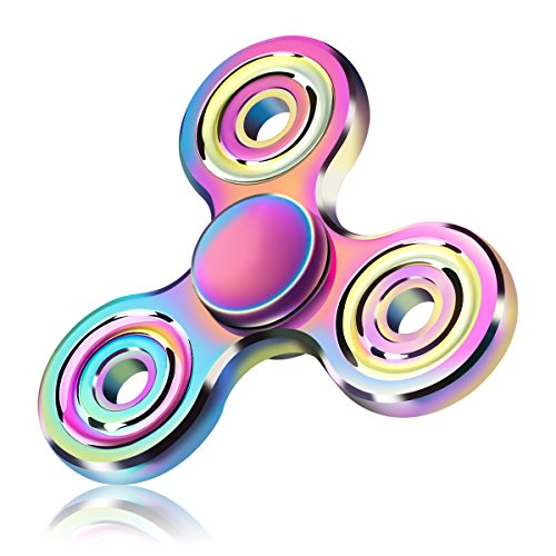 ATESSON Fidget Spinner Toy 2 to 5 Min Spins Durable Stainless Steel Bearing High Speed Metal Material Hand Spinner Stress Relief Boredom Killing Time Toys