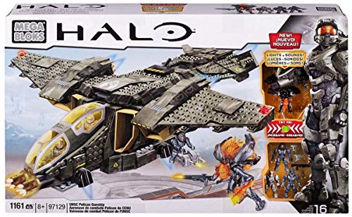 Mega Brands Halo UNSC Pelican Gunship Mega Bloks Set