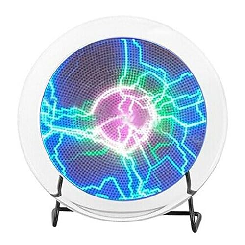 6 Inches Plasma Plate Disk, BetterJonny Plasma Plate Lumin Disk Light Show Party Home Decor Respond to Music or Touch (Multcolor)