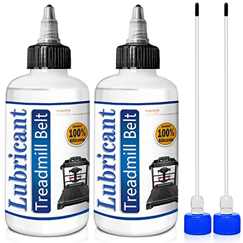 SEKODAY 100% Silicone Treadmill Belt Lubricant/Lube Kit - 8.4 Oz/Performance with 2 Application Tubes and 2 Precision Tip Caps to Controlled Flow - No Odor & No Propellants - Easy to Apply…