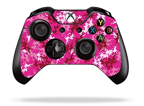 Skins Stickers for Xbox One Games Controller - Custom Orginal Xbox 1 Remote Controller Wired Wireless Protective Decals Covers - High Gloss Protector Accessories - Digicamo Pink
