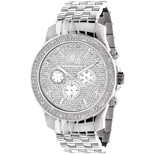 LUXURMAN Mens Real Diamond Watch 0.25ct