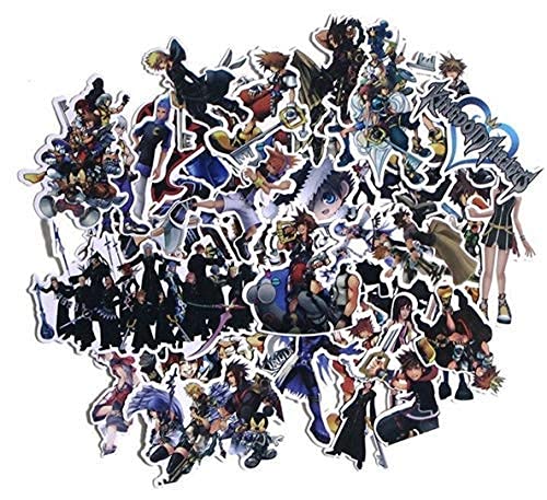 Kingdom Hearts Set of 50 Assorted Stickers Decal Set