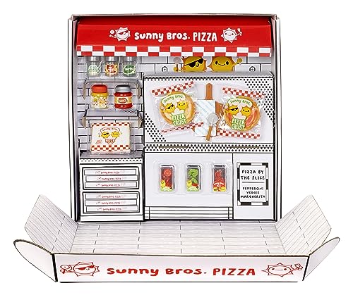 MGA's Miniverse Make It Mini Food Pizza Party Amazon Exclusive, Mini Collectibles, DIY, Resin Play, Replica Food, NOT Edible, Collectors, 8+