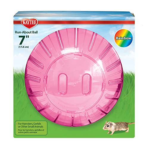 Kaytee 7' Assorted Color Run-About Exercise Ball For Pet Hamsters & Gerbils