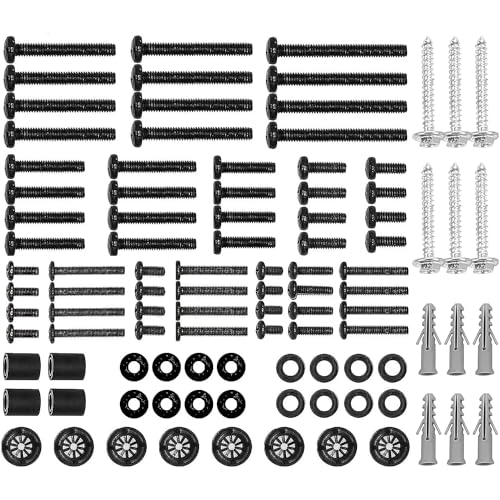 Suptek Universal TV Installation Hardware Kit includes M4 M5 M6 M8 TV Sets Screws and Spacers for Most TVs Up to 80'/204cm YF-UVSP