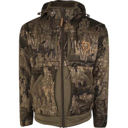 Drake Waterfowl Stand Hunter's Silencer Jacket with Agion Active XL Realtree Timber Xlarge