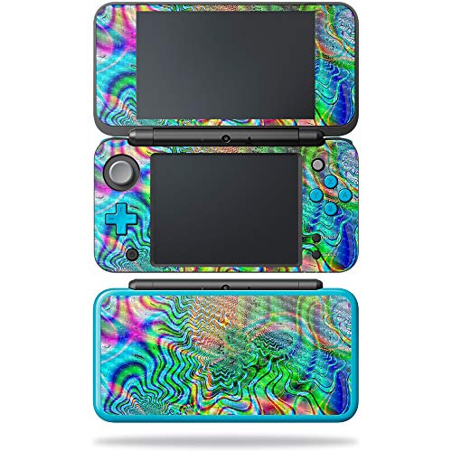 MightySkins Carbon Fiber Skin for Nintendo New 2DS XL - Psychedelic | Protective, Durable Textured Carbon Fiber Finish | Easy to Apply, Remove, and Change Styles | Made in The USA