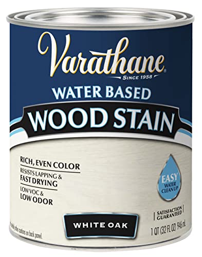 Varathane 384807 Water Based Wood Stain, Quart, White Oak