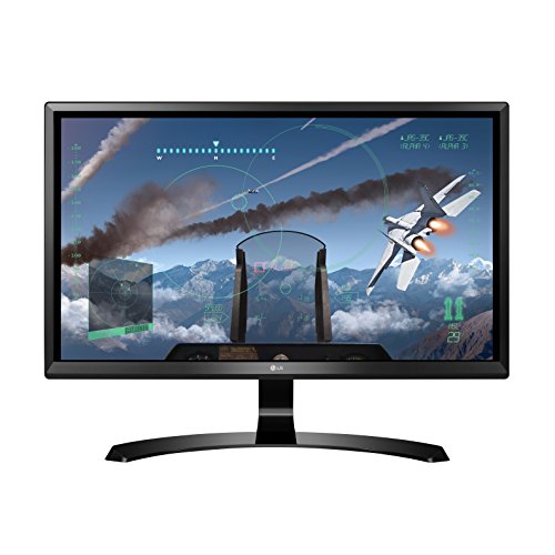 LG 24UD58-B Monitor 24' 4K Ultrafine (3840 x 2160) IPS Display, FreeSync, On-Screen Control, Screen Split 2.0, Game Mode, Black Stabilizer - Black