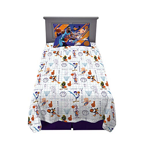 Franco Kids Bedding Super Soft Microfiber Sheet Set, Twin, Space Jam 2 A New Legacy