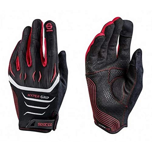 Sparco 002094 Nrrs10 Hypergrip Gloves, Black/Red