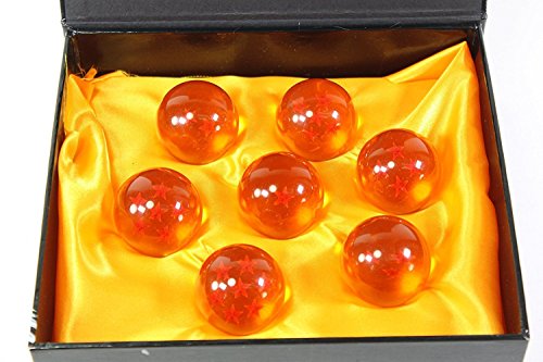 New Collectible Medium Crystal Glass 7 Stars Balls - 7 Pcs with Gift Box (43 MM in Diameter)
