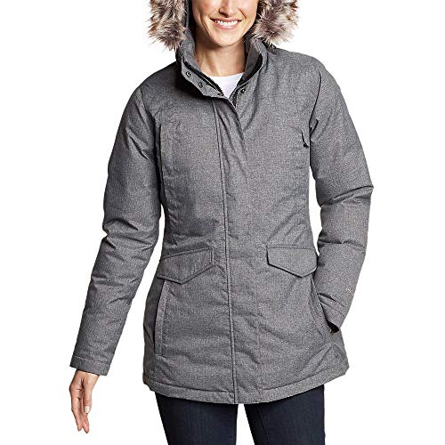 Eddie Bauer Women's Silver Lining Down Parka, Chrome, Medium