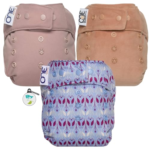 GroVia O.N.E. Reusable Baby Cloth Diaper - 3 Pack (Color Mix 6)