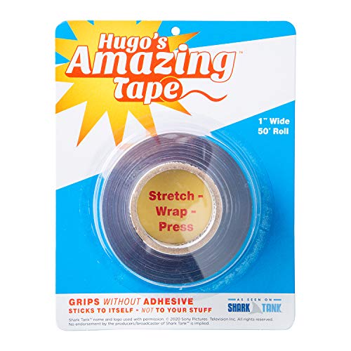 Hugo's Amazing Tape - 50 ft Roll x 1' Wide Reusable Double Sided Non-Stick Adhesive