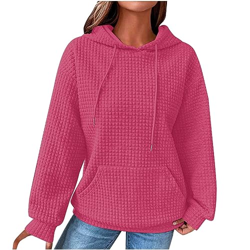 Book Casual Hoodies Tops Long Sleeve Hooded Neck Solid Drawstring Pullover Tops Hoodie Loose Fit Hooded Sweatshirt Pockets Suéter Femenino