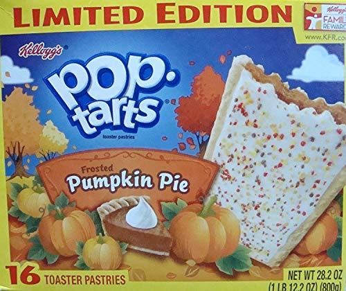 Pop Tarts Frosted Pumpkin Pie Toaster Pastries, 16 count (Pack of 2)