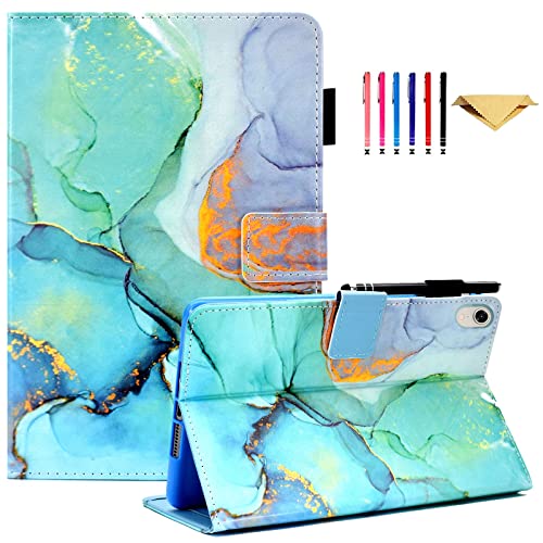 iPad Mini 6 Case 8.3 inch iPad Mini 6th Generation Case 2021 iPad Mini 8.3 Shell DTangLsm Slim Leather iPad Mini 6 Cover Shockproof Flip Cover Stand with Auto Sleep Wake for A2567 A2568 A2569, Green