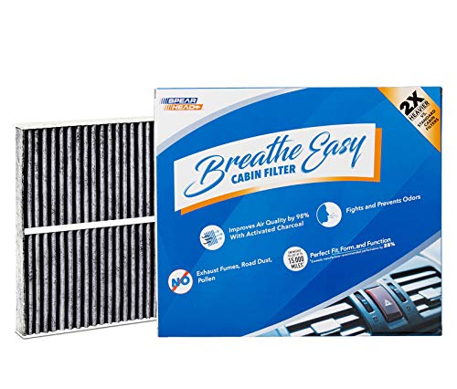 Spearhead Odor Defense Breathe Easy Cabin Filter, Fits Like OEM, Up to 25% Longer Lasting w/Activated Carbon (BE-743)
