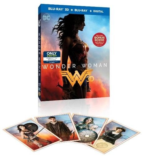 WONDER WOMAN 3D Blu-ray / 2D Blu-ray / Digital HD (Limited Edition with Trading Cards)