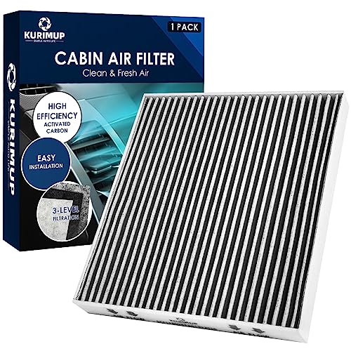 KURIMUP Premium Cabin Air Filter with Activated Carbon,Replacement for CF11809,Fit for Chevrolet Silverado 1500LD/2500HD/3500HD/Suburban,GMC Sierra 1500/2500HD/3500HD/Yukon.