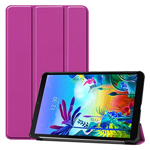 Smart Case for LG G Pad 5 10.1, Ratesell Lightweight Smart Trifold Stand Case Cover for LG G Pad 5 10.1 Inches 2019 Release, Models LM-T600L, T600L Purple