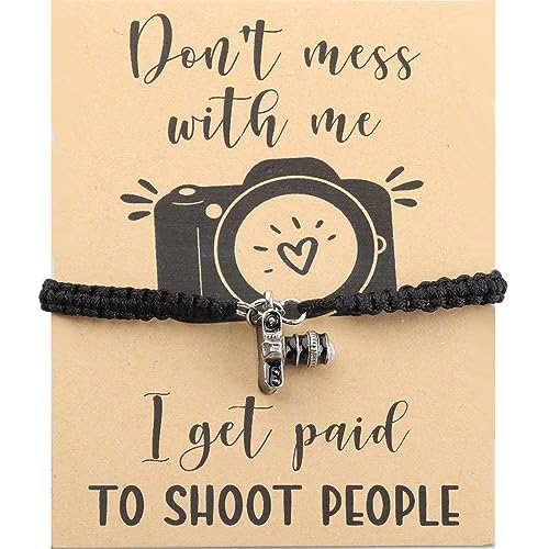 Photographer Gift Wedding Photographer Gift Camera Charm Bracelet Photographer Thank You Gift Camera Lover Gift (Camera br)