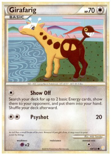 Pokemon - Girafarig (64/123) - HeartGold SoulSilver