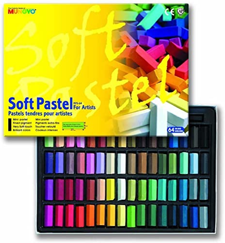 MUNGYO Soft Pastel 64 Color Set Square Chalk (US English Version)